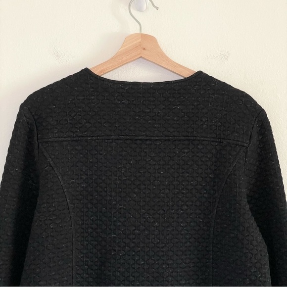 NWT Lyssé Devoe Quilted Tailored Moto Jacket Heather Black Large - Picture 10 of 16